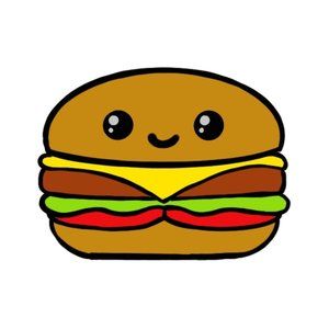 6 Die Cut Food Stickers